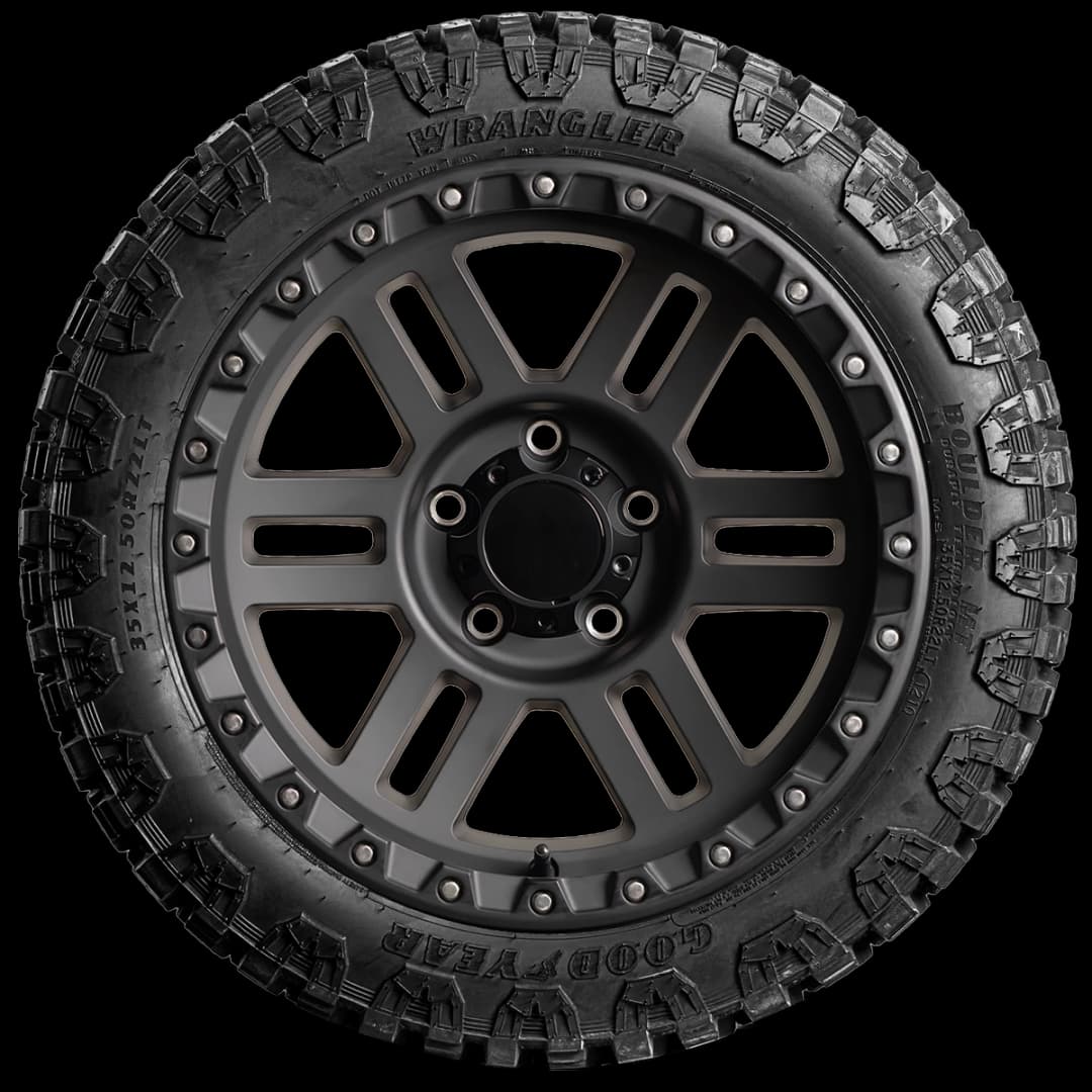Goodyear Wrangler Boulder MT 20" side tire