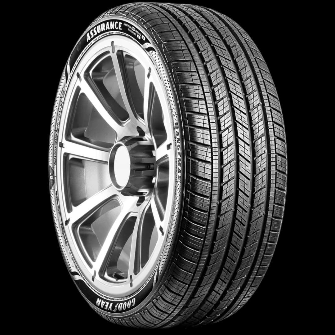Goodyear Assurance Rangemax 20" angled tire
