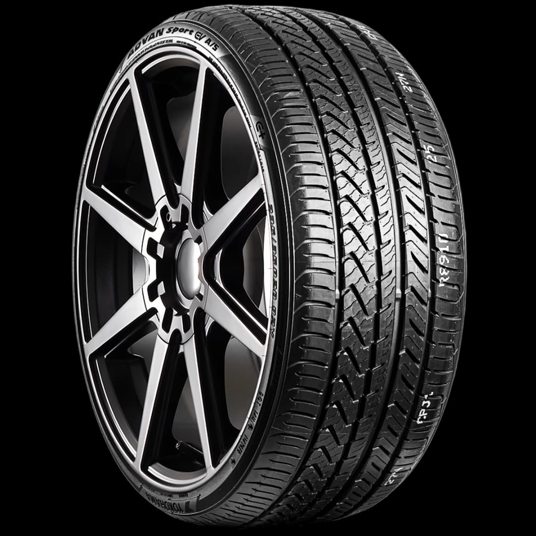 Yokohama Advan Sport EV AS 20" angled tire