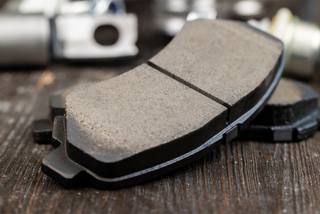 brake pads closeup