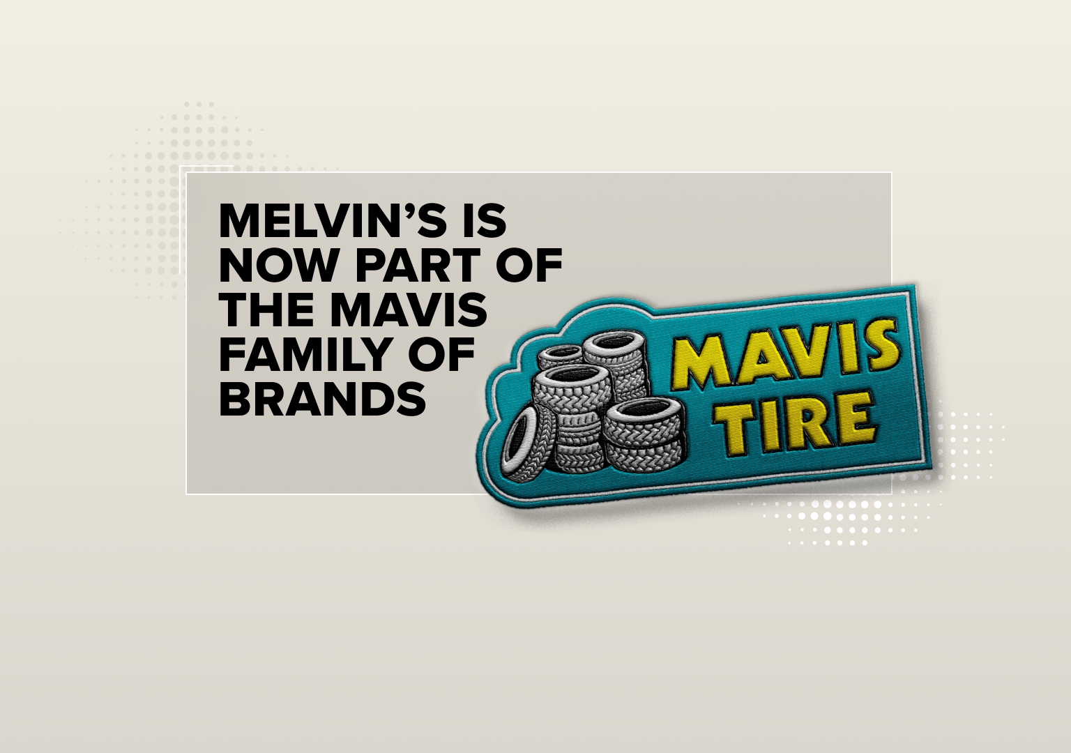 Melvis Label Melvin's Tire - Mavis
